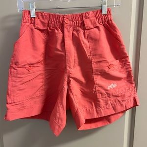 Men’s Aftco 30w, 6in inseam, Coral shorts
